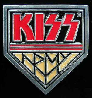 KISS Army Belt Buckle Official kiss Army Logo licenced